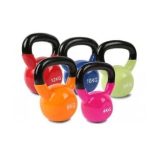 Vinyl kettlebell for home and gym workout