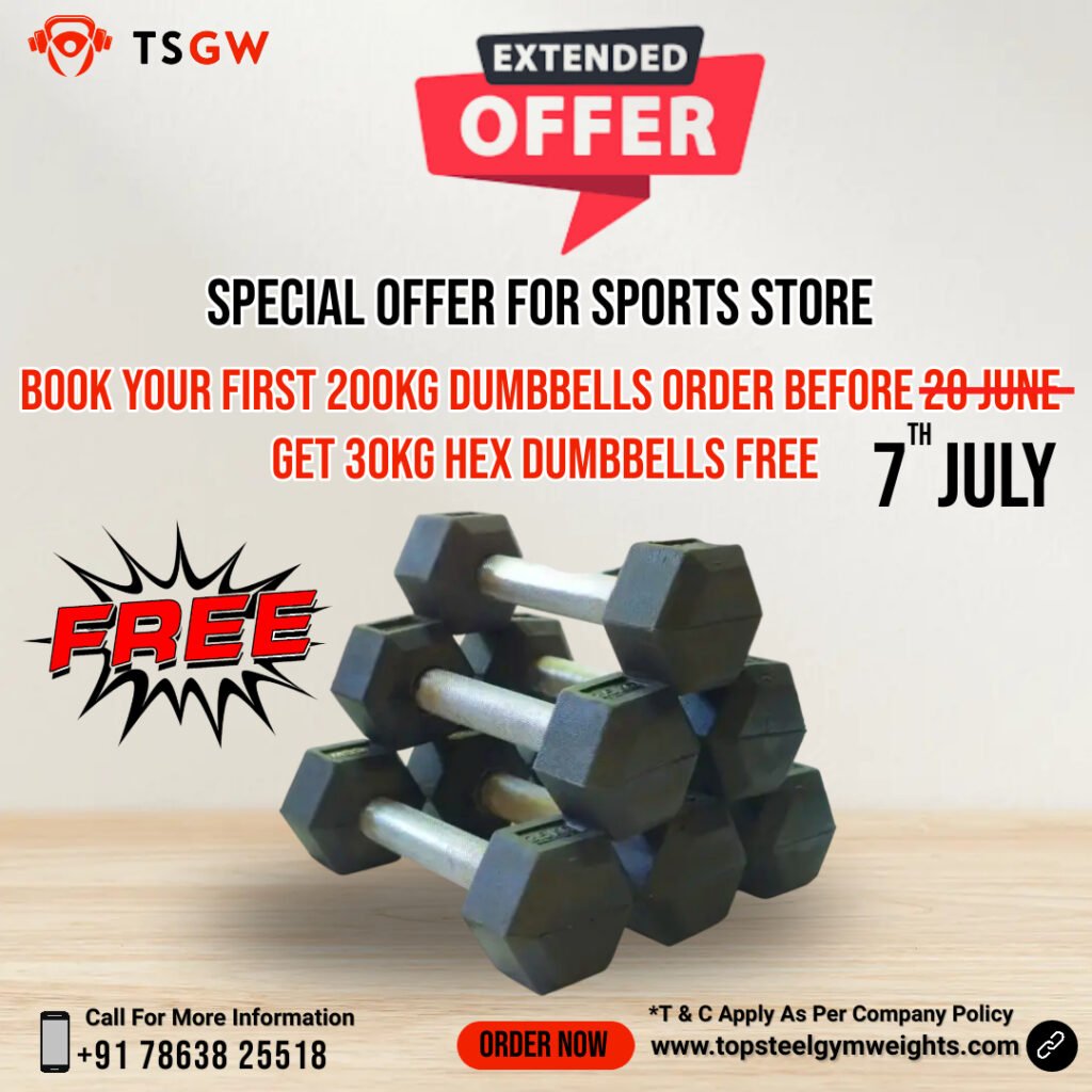 Top Steel Gym Weights brings an attractive offer special for sports shop owners.