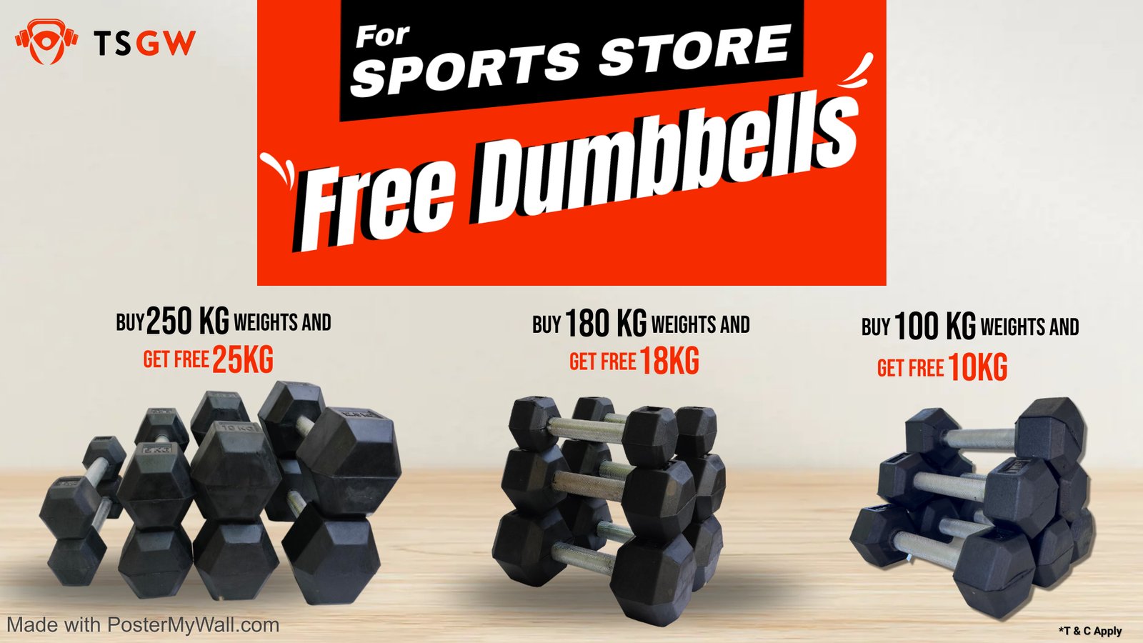 Monsoon offer for sports store owners