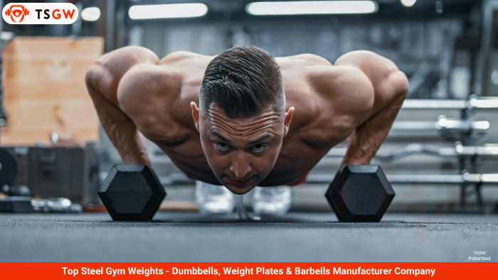 Rubber Coated Hex Dumbbells