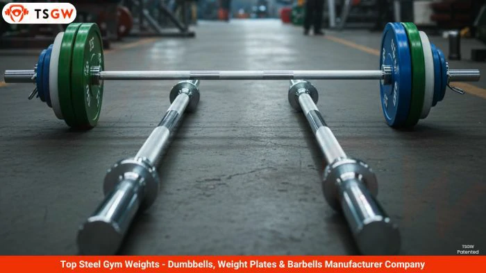 Olympic straight barbell for home gym workout